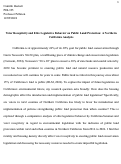 Cover page: Voter Receptivity and Elite Legislative Behavior on Public Land Protection: A Northern California Analysis