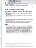 Cover page: Non-invasive estimation of pulmonary hemodynamics from 2D-PC MRI with an arterial mechanics method