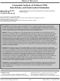 Cover page: Geospatial Analysis of Pediatric EMS Run Density and Endotracheal Intubation