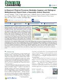 Cover page: In-Reservoir Physical Processes Modulate Aqueous and Biological Methylmercury Export from a Seasonally Anoxic Reservoir