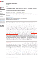 Cover page: Satellite NO2 trends reveal pervasive impacts of wildfire and soil emissions across California landscapes