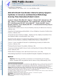 Cover page: 2016 American College of Rheumatology/European League Against Rheumatism Classification Criteria for Primary Sjögren's Syndrome: A Consensus and Data-Driven Methodology Involving Three International Patient Cohorts.