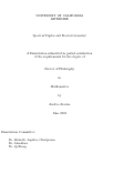 Cover page: Spectral Triples and Fractal Geometry