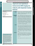 Cover page: Improved late gadolinium enhancement MR imaging for patients with implanted cardiac devices.