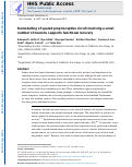 Cover page: Remodelling of spared proprioceptive circuit involving a small number of neurons supports functional recovery