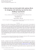 Cover page: A discrete-time survival model with random effects for designing and analyzing repeated low-dose challenge experiments