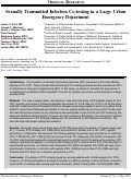 Cover page: Sexually Transmitted Infection Co-testing in a Large Urban Emergency Department