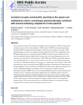 Cover page: Serotonin receptor and dendritic plasticity in the spinal cord mediated by chronic serotonergic pharmacotherapy combined with exercise following complete SCI in the adult rat