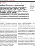 Cover page: Deep drilling reveals massive shifts in evolutionary dynamics after formation of ancient ecosystem