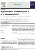 Cover page: Percutaneous approach options for embolization of endoleak after iliac artery aneurysm repair: stick the sac or stick the gluteal artery