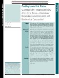 Cover page: Cartilaginous End Plates: Quantitative MR Imaging with Very Short Echo Times—Orientation Dependence and Correlation with Biochemical Composition