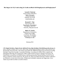 Cover page: The Impact of City Contracting Set-Asides on Black Self-Employment and Employment