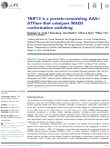 Cover page: TRIP13 is a protein-remodeling AAA+ ATPase that catalyzes MAD2 conformation switching