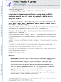 Cover page: Interaction between Common Breast Cancer Susceptibility Variants, Genetic Ancestry, and Nongenetic Risk Factors in Hispanic Women