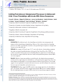 Cover page: Linking post-stressor interpersonal processes in adolescent girls' close friendships with acute HPA stress responses.