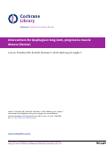 Cover page: Interventions for dysphagia in long‐term, progressive muscle disease