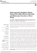 Cover page: Heterospecific Neighbor Plants Impact Root Microbiome Diversity and Molecular Function of Root Fungi.