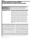 Cover page: Insulin-regulated serine and lipid metabolism drive peripheral neuropathy