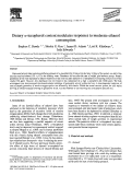 Cover page: Dietary α-tocopherol content modulates responses to moderate ethanol consumption