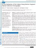 Cover page: In Vivo Evaluation of the Limbus Using Anterior Segment Optical Coherence Tomography