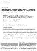 Cover page: Urinary Eicosanoid Metabolites in HIV‐Infected Women with Central Obesity Switching to Raltegravir: An Analysis from the Women, Integrase, and Fat Accumulation Trial