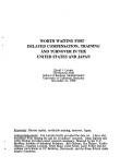 Cover page: Worth Waiting For? Delayed Compensation, Training and Turnover in the United States and Japan