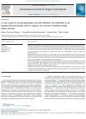 Cover page: A case report of an asymptomatic necrotic Meckel's diverticulum in an inguinal hernia during elective surgery in a resource limited setting: Littre's hernia