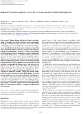 Cover page: Reduced Neural Sensitivity to Social vs Nonsocial Reward in Schizophrenia.