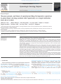 Cover page: The past, present, and future of opioid prescribing: Perioperative opioid use in gynecologic oncology patients after laparotomy at a single institution from 2012 to 2021