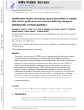 Cover page: Identification of gene microarray expression profiles in patients with chronic graft-versus-host disease following allogeneic hematopoietic cell transplantation