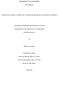 Cover page: The Political Economy of Climate Aid: Domestic Energy Interests and Domestic Institutions