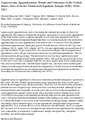 Cover page: Laparoscopic appendectomy trends and outcomes in the United States: data from the Nationwide Inpatient Sample (NIS), 2004-2011.