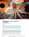 Cover page: Interdisciplinary science, inspired by cephalopods.