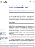 Cover page: Generic injuries are sufficient to induce ectopic Wnt organizers in Hydra