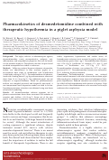 Cover page: Dexmedetomidine PK with hypothermia