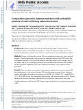 Cover page: Comparative genomics between matched solid and lepidic portions of semi-solid lung adenocarcinomas.