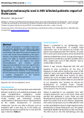 Cover page: Eruptive melanocytic nevi in HIV infected patients: report of three cases