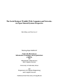 Cover page: The Social Design of Worklife With Computers and Networks: An Open Natural Systems Perspective