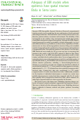 Cover page: Adequacy of SEIR models when epidemics have spatial structure: Ebola in Sierra Leone.