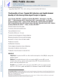 Cover page: The benefits of care: treated HIV infection and health-related quality of life among older-aged people in Uganda.