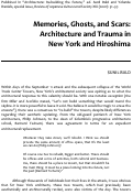 Cover page: Memories, Ghosts, and Scars: Architecture and Trauma in New York and Hiroshima