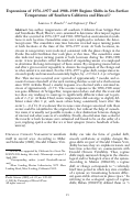 Cover page: Expressions of 1976–1977 and 1988–1989 Regime Shifts in Sea-Surface Temperature off Southern California and Hawai‘i