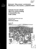 Cover page: Evaluation Tests for Colloidal Silica to be used for grouting at Savannah River Site, South Carolina