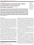 Cover page: A scalable empathic-mindset intervention reduces group disparities in school suspensions