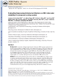 Cover page: Evaluating hippocampal internal architecture on MRI: Inter-rater reliability of a proposed scoring system