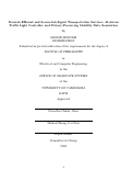 Cover page: Towards Efficient and Secure Intelligent Transportation Services: AI-driven Traffic Light Controller and Privacy-Preserving Mobility Data Generation