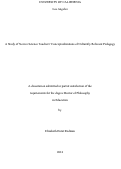 Cover page: A Study of Novice Science Teachers' Conceptualizations of Culturally Relevant Pedagogy