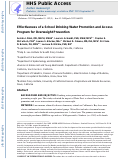 Cover page: Effectiveness of a School Drinking Water Promotion and Access Program for Overweight Prevention.