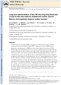 Cover page: Long-term administration of the TNF blocking drug Remicade (cV1q) to mdx mice reduces skeletal and cardiac muscle fibrosis, but negatively impacts cardiac function