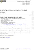 Cover page: Standard Model parton distributions at very high energies